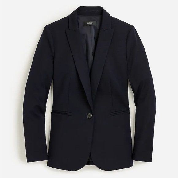 J. Crew Jackets & Blazers - J. Crew Black Bi Stretch Parke Single Breasted Blazer 00
